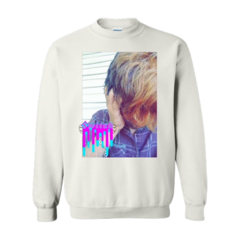 A sweater of myself and my logo brand